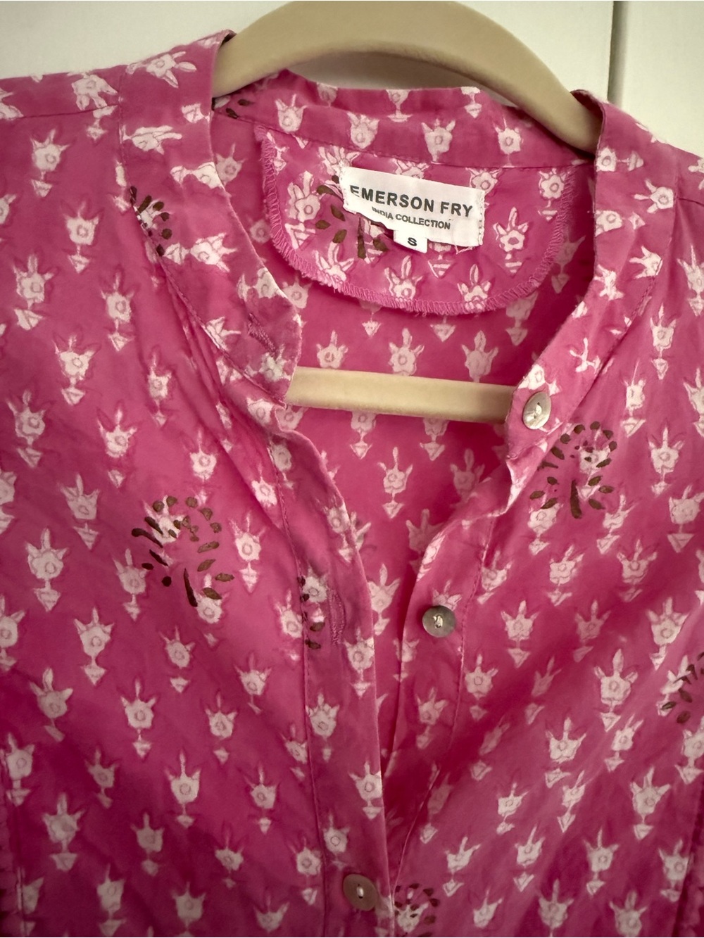 Emerson Fry Raspberry-Pink Printed Tunic with Drawstring - Picture 2 of 2
